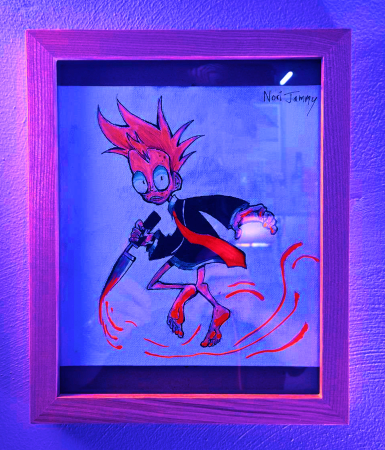 Guts and wires inside of Suzu